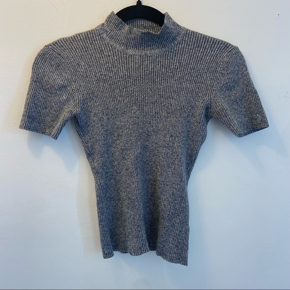 Grey Dynamite Short Sleeve Mock Neck
